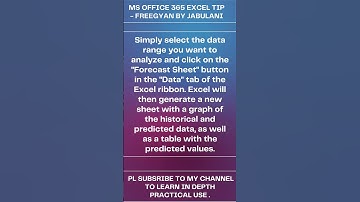 FREE OFFICE 365 EXCEL TIPS & TRICKS @#excel @#office365 #exceltips #viral #exceltricks #excelformula
