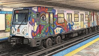 Metro CDMX - CAF/BOMBARDIER NM-02 - Tren Quetzalcóalt en la estación Zócalo de la Línea 2