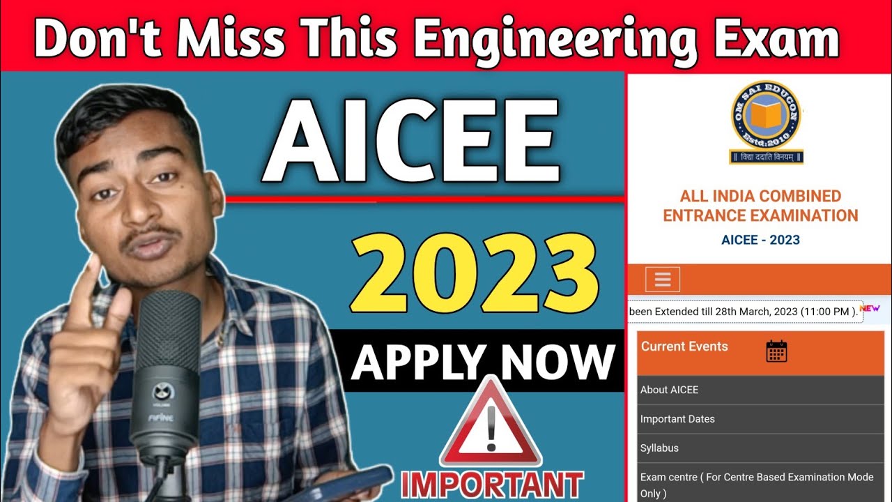 Don't Miss This Engineering Entrance Examination [AICEE2023] JEE MAINS ...