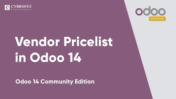 Vendor Pricelist in Odoo14 | Odoo 14 Community