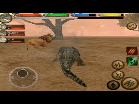 Crocodile VS Lion, Cheetah, Warthog , Ultimate Savanna Simulator