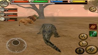 Crocodile VS Lion, Cheetah, Warthog , Ultimate Savanna Simulator screenshot 2