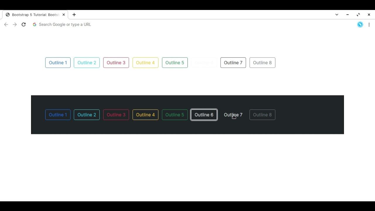 Bootstrap 5 Button Outline YouTube