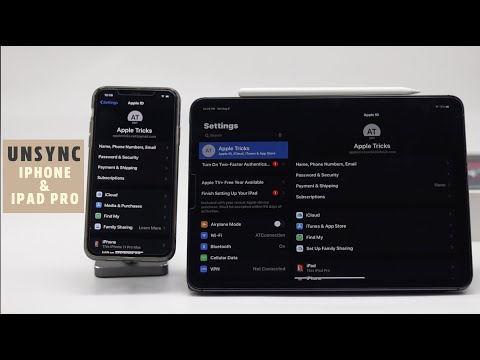 Unsync iPhone & iPad Pro