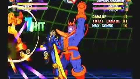 MvC2: Jin Semi-Infinite 2x Saotome Cyclone 100%+ Combo