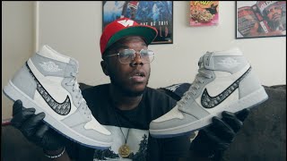 AIR JORDAN 1 DIOR  REVIEW ! ONLY PERSON TO WIN A PAIR IN FLORIDA