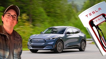 How Fast Does A Mustang Mach-E Charge On A Tesla Supercharger? 10-80% Test