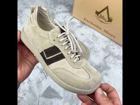 Кеди, Кросівки шкіряні анатомічні Barefoot Бежеві Жіночі Україна модель BF BI 01, видео 1