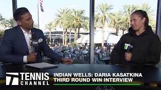 Daria Kasatkina Earns Her First Win Against Sloane Stephens in the Desert | Indian Wells 3R