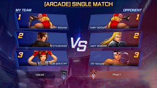 The King of Fighter Arena : Terry/kyo/Yuri Vs Terry/Andy/Jeo - (Hardest:Arcade) CPU