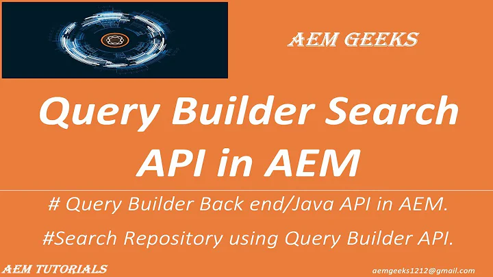 AEM Tutorial #45 | Query Builder #4 | Query Builder Java API  in AEM
