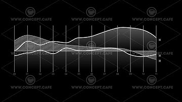 Infographic Element - Line Chart on alpha channel