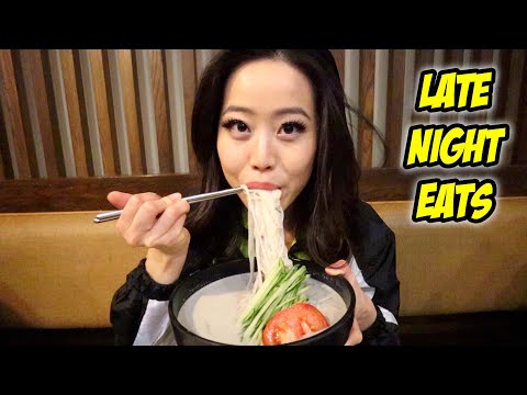 My Favorite Late Night K-TOWN RESTAURANT (A Midnight Mukbang)