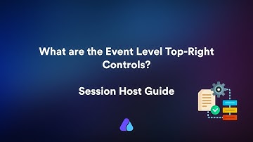 What are the event top-right-hand controls? | #Airmeet  #sessionhostguide  #quickguide
