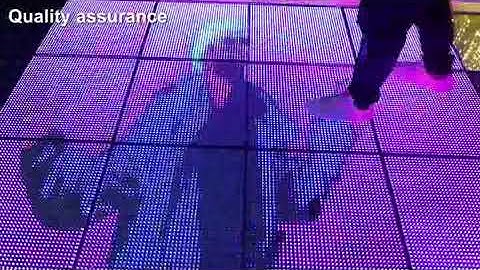 China HOMEI LIGHT Factory Dancing Panel Tiles  LED Dance Floor Video Display Screen Dance Floor