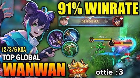 91% WIN RATE! WANWAN BEST BUILD 2022 | TOP GLOBAL WANWAN GAMEPLAY | MOBILE LEGENDS✓