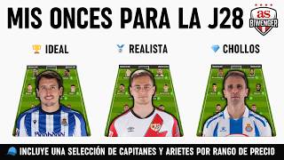 🏆 Matchday 28: Ideal, Realistic and Bargain XI + Captain and Striker Picks | Biwenger 25/26 screenshot 4