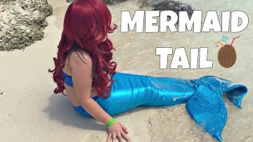 DIY HOW TO MAKE A MERMAID TAIL FIN FOR UNDER $25 VERY EASY,  SWIMMABLE AND WALKABLE