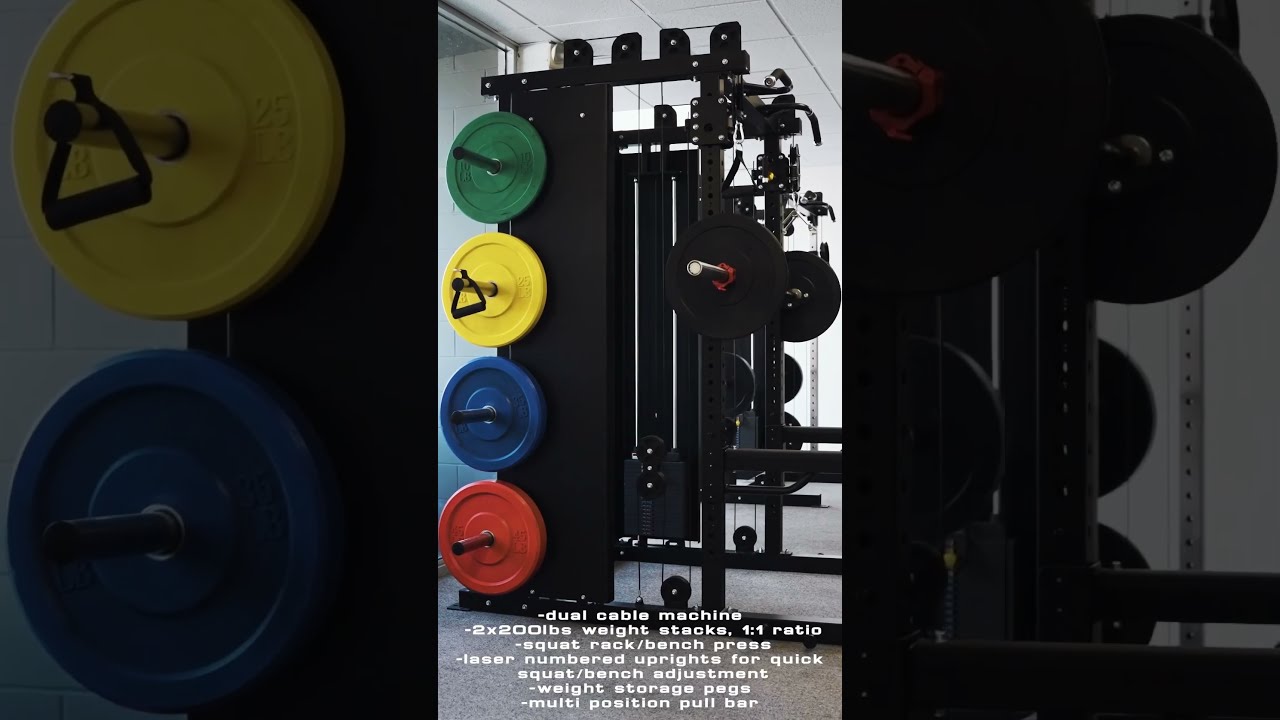 PL7320E Functional Trainer Squat Rack Front Load