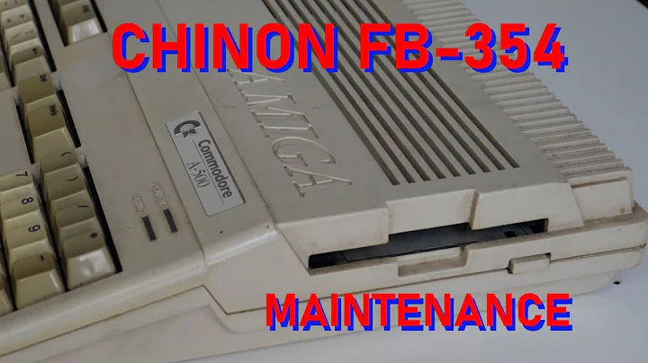 AMIGA 500 - CHINON FB-354 drive cleaning and maintanance