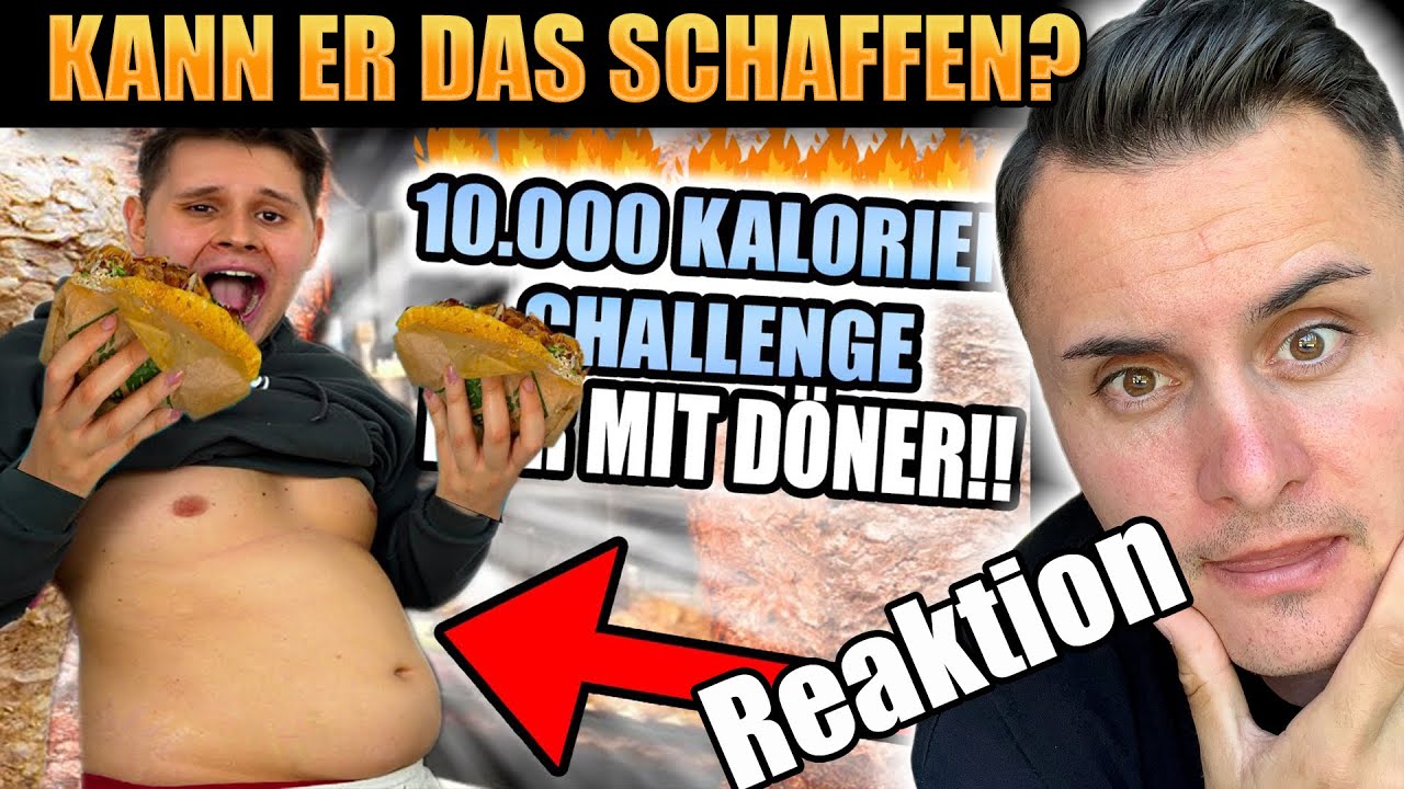 EVANIJO versucht 10.000 KALORIEN NUR mit DÖNER 🥙😬 wird das was? I The Franklin Reaktion