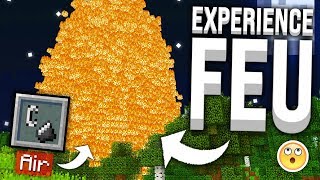 SI TOUS LES BLOCS PRENAIENT FEU DANS MINECRAFT ?! - EXPERIENCE