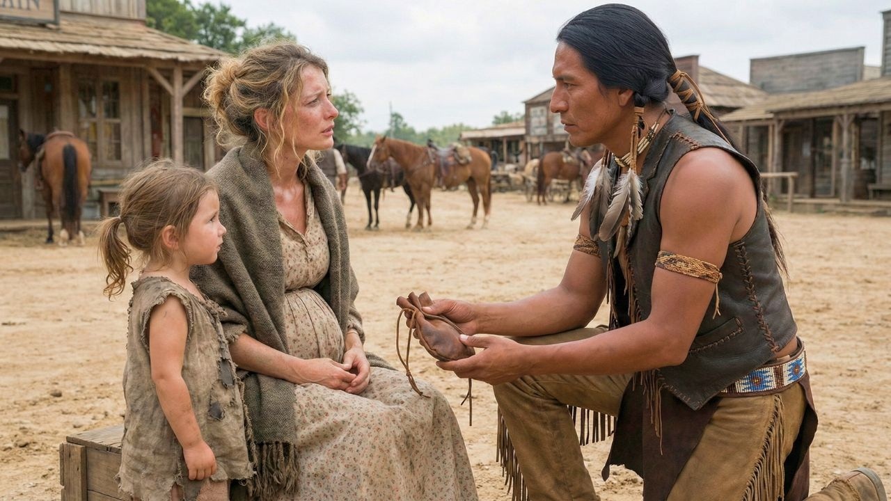 Μοναχικός Απάτσι Αγόρασε Έγκυο Χήρα σε Σκληρή Δημοπρασία – Μέχρι που Ψιθύρισε: «Θα το Μετανιώσεις»