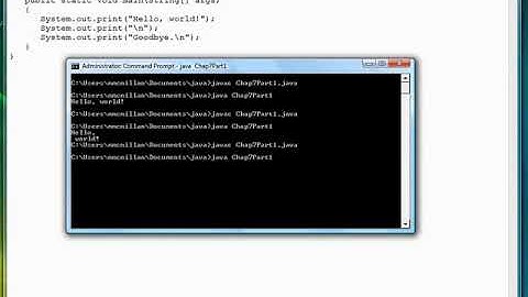 07-01 Writing Special Characters | Newlines And Tabs | Beginners Java Programming