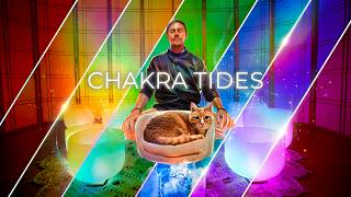 All 7 chakra bowls with calming *Ocean Sounds*