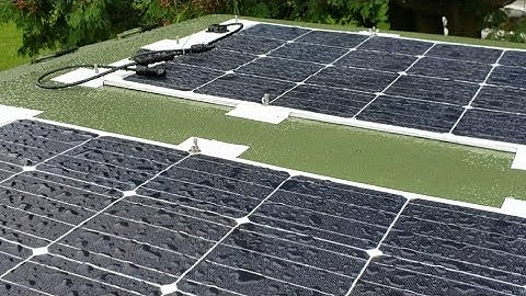 Easy install flexible solar panels on trailer or RV roof - no drilling