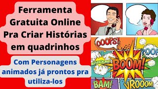 O Melhor site pra criar histórias em quadrinhos online, com personagens já prontos