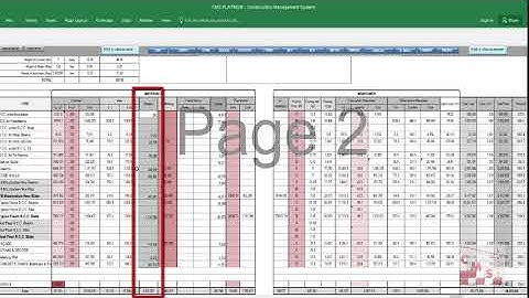 25  How CMS creates COST breakdown for earth and  structure works