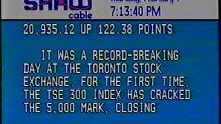 Shaw Cable - Broadcast News Channel 1996-02-01