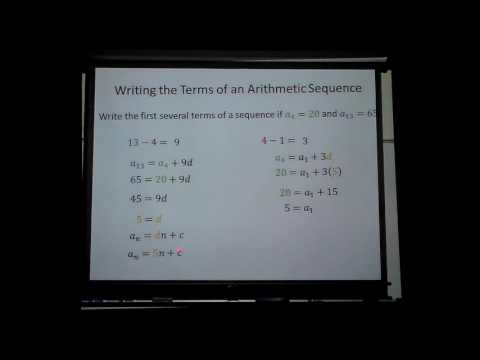 Arithmetic Seq Write nth term given two terms not consecutive