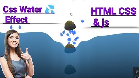 Drop Water vibration Wave Pure Css Animation Effect HTML Css & javascript tutorial | water 💧 Css