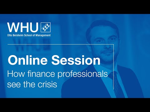 How finance professionals see the corona crisis | WHU Online Session
