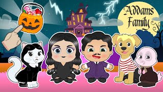 BEBÉS ALEX Y LILY ‍♀ Se disfrazan de la FAMILIA ADDAMS