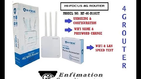 HI-FOCUS ROUTER | HF-4G-R1103T | UNBOXING & CONFIGURATION | WIFI PASSWORD & NAME CHANGE|4G MULTI SIM