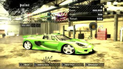 Need for Speed™ Most Wanted Tuning Porsche Carrera GT