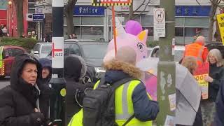 ULEZ protest in Orpington.