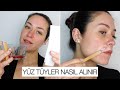 YÜZ TÜYLERİMİ ALIYORUM | PRATİK VE HIZLI | KAŞ, BIYIK, BEBEK SAÇLAR