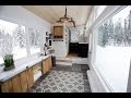 Open Concept Modern Tiny House with Elevator Bed