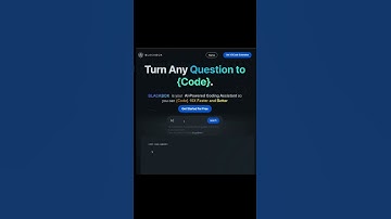turn any question into code using Blackbox.ai