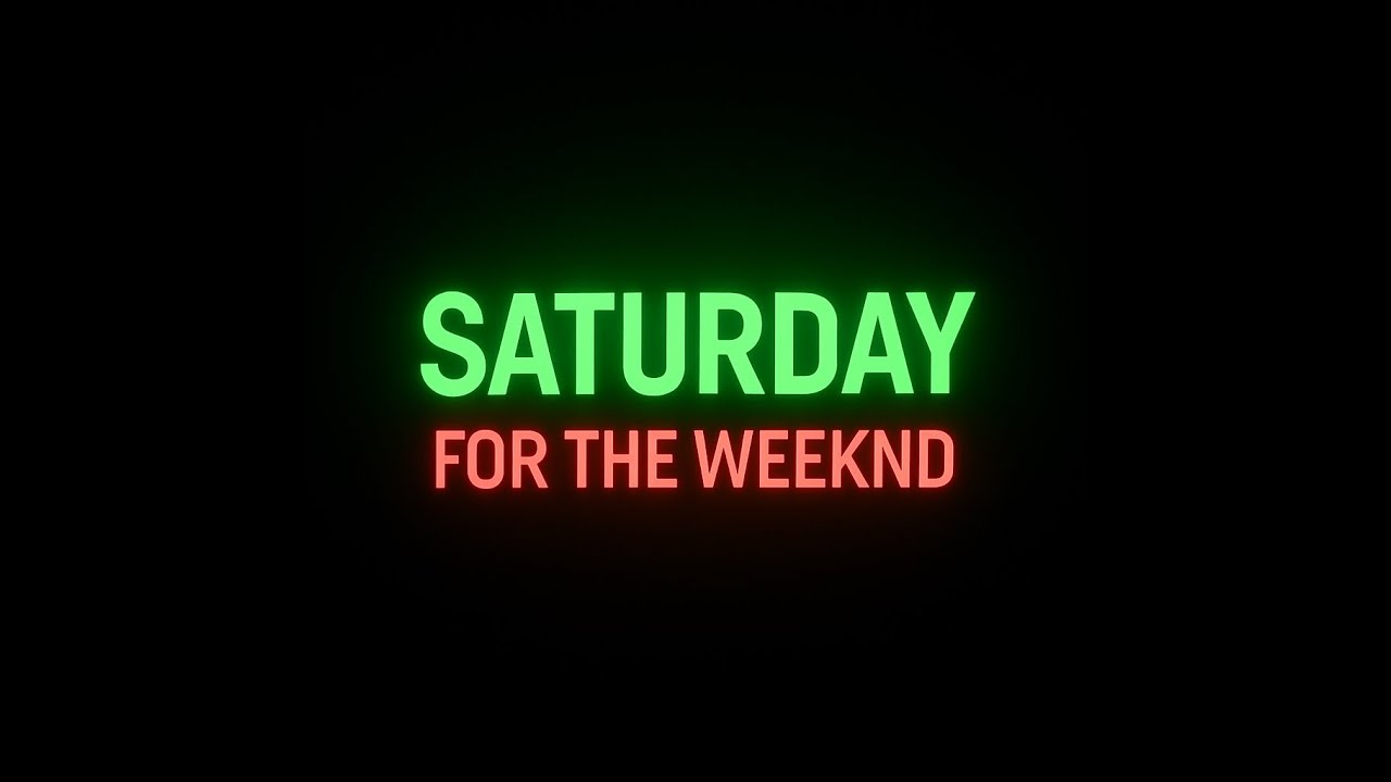 SATURDAY – For The Weeknd (Official Audio)