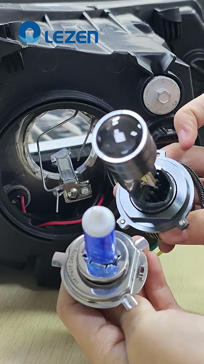 How to install H4 LED headlight with projector lens?