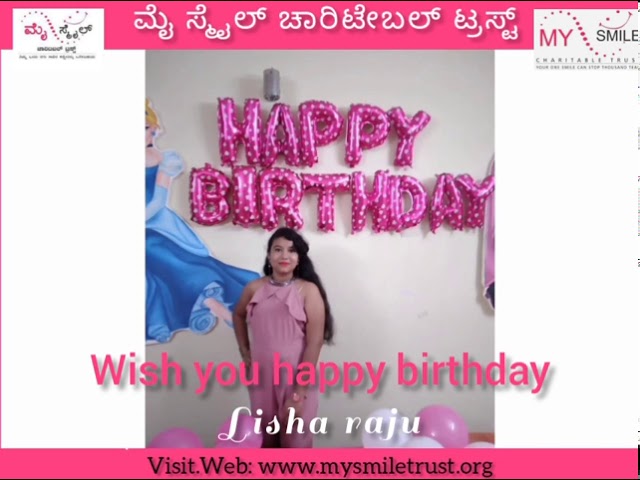 Lisha Raj birthday celebration in our ashrama