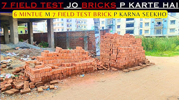How to Check Quality of Brick at Construction Site/ Field Brick Test/ 7 Tests on Bricks