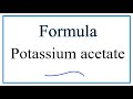 Ionic Compounds and Acetate Concepts