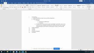 Compare and Contrast: Thesis and Evaluation