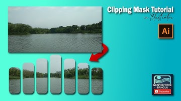Clipping Mask Illustrator Bangla Tutorial | Adobe Illustrator Graphic Design | #graphicwavebangla